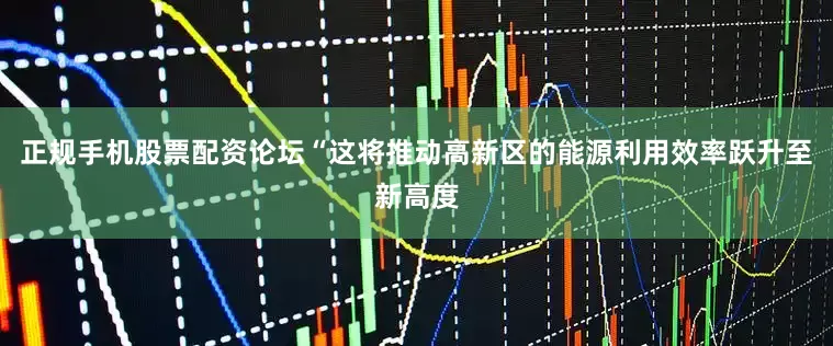 正规手机股票配资论坛“这将推动高新区的能源利用效率跃升至新高度