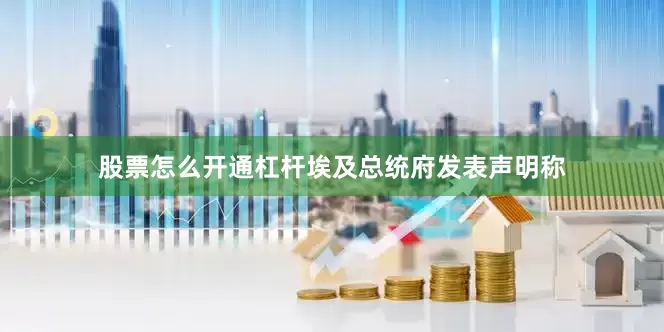 股票怎么开通杠杆埃及总统府发表声明称